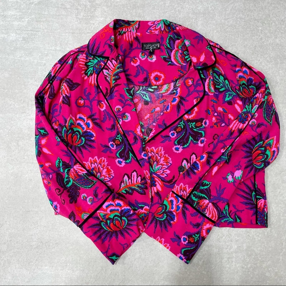 Top Shop Floral Top Size 2